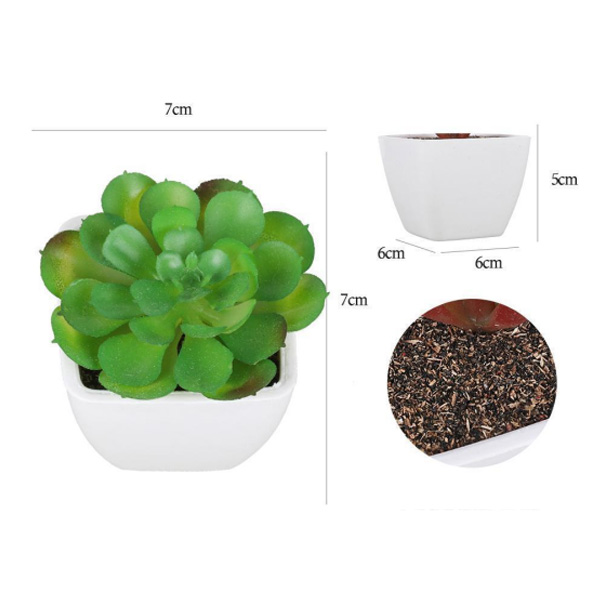 Maceta cuadrada de plástico Gem Lotus