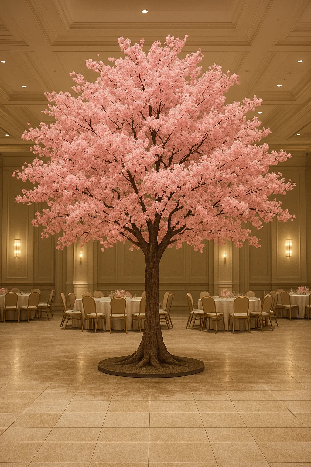 La flor eterna: El encanto del cerezo artificial en flor